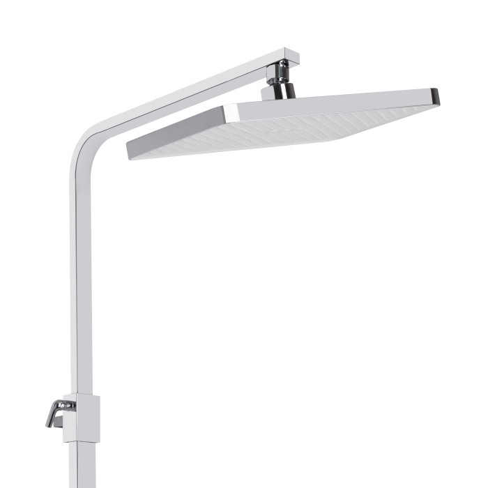 Душова система універсальна Qtap Swan Cascada на три споживача (з виливом) QTSWA111CRW45570 Chrome/White