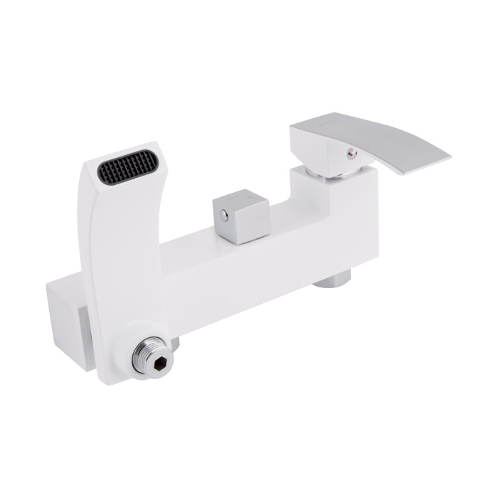 Душова система універсальна Qtap Swan Cascada на три споживача (з виливом) QTSWA111CRW45570 Chrome/White