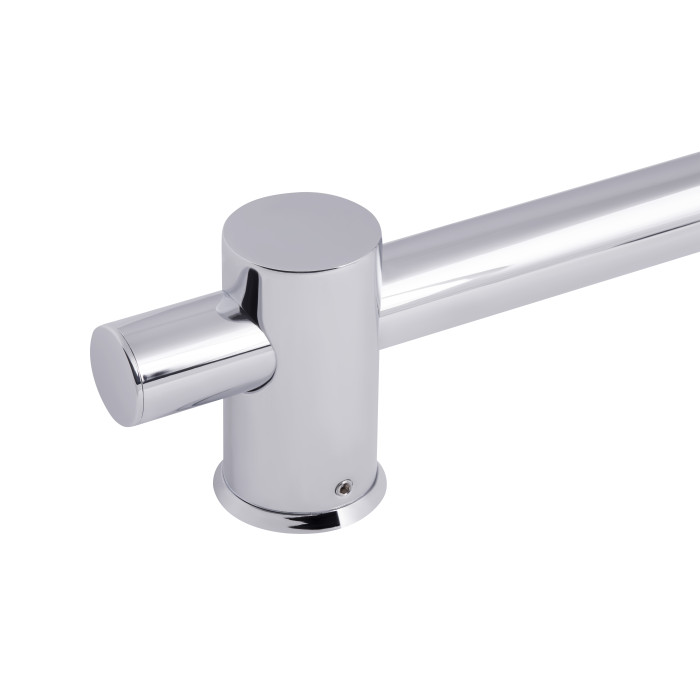 Душевая стойка с держателем универсальная Qtap Lepit 665 мм круглая QTLEP82103OC Chrome