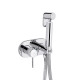 Набор для гигиенического душа Qtap Inspai-Varius круглый QTINSVARCRMV00440501 Chrome