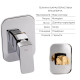 Комплект для душу Qtap Namesti Chrome: Змішувач QTNAM6025102NC + Шланг QTHADPVC120C + Лійка QTCRMB120 + Підключення QTCRMBH130
