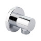 Подключение для шланга Qtap Spojeni круглое QTCRMB030 Chrome