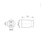 Тримач для ручного душу Qtap Spojeni округлий QT829910842854OB Black Matt