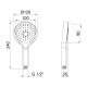 Лейка для ручного душа Qtap Rucni 120 мм круглая QTRUCA120O3KBB черный матовый
