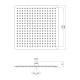Лейка для верхнего душа Qtap Hlavova 400х400 мм прямоугольная QTHLAS400N1ZWW White