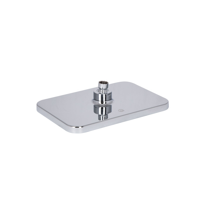 Воронка для верхнего душа Qtap Hlavova 260x180 мм прямоугольная QTHLA107CRM45784 Chrome/Black