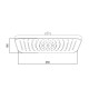 Воронка для верхнего душа Qtap Hlavova 260x180 мм прямоугольная QTHLA107BLM45786 Black Matt