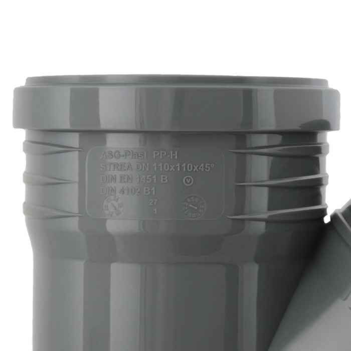 Тройник внутренний ASG HTR ø110мм x45° (san-11561)