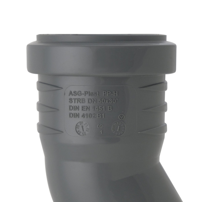 Колено ASG HTR Ø50 мм x30° (x30°)