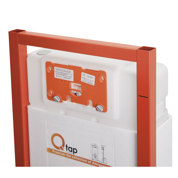 Інсталяція для унітазу 4 в 1 Qtap Nest ST з круглою панеллю змиву (QT0133M425V1164GW)