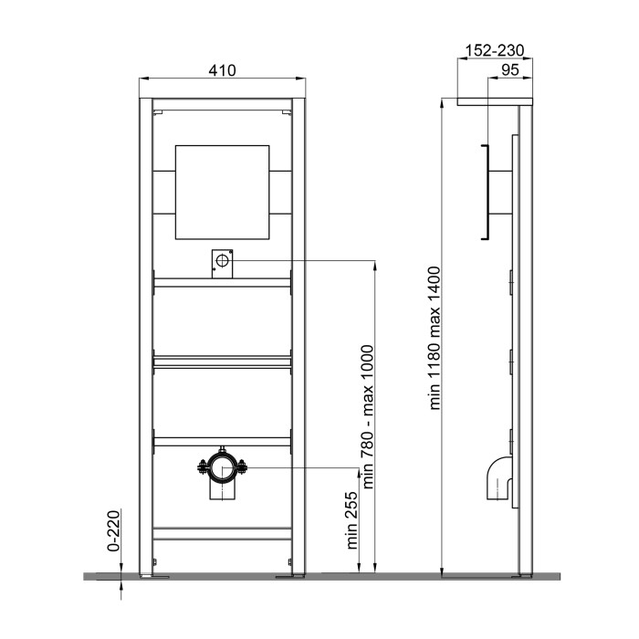 Установка для писсуара Qtap Nest QT0188711U
