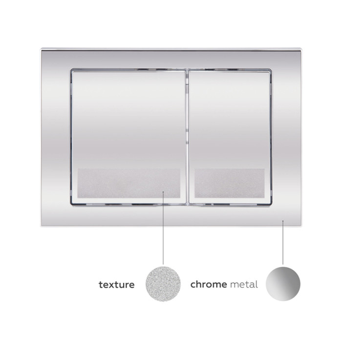 Панель смыва для унитаза Qtap Nest QT0111M06028CRM