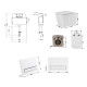 Готове рішення Qtap для ванної кімнати: Унітаз напольний Tern Ultra Quiet QT17223303AW + інсталяція QT0122490S+ клавіша QT0111M08V1384W