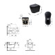 Комплект Qtap Scorpio Matt Black 2 в 1: унітаз підвісний Ultra Quiet QT14332380AMB + біде підвісне QT1455053FMB