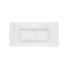 Раковина Qtap Albatross 9H 1000х460х180 White с донным клапаном QT01119100HW