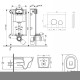 Установка для унитаза 3 в 1 Qtap Nest + унитаз с сиденьем Qtap Swan с панелью смыва (QT16335178W0133M425M11111SAT)