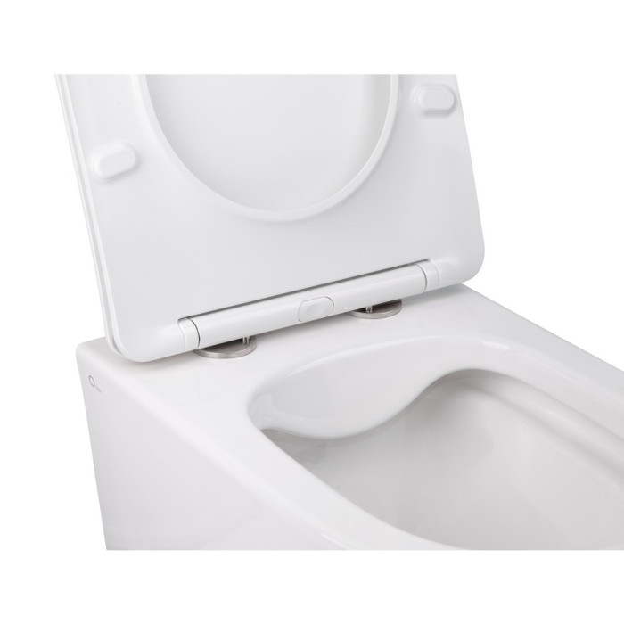 Установка для унитаза 3 в 1 Qtap Nest + унитаз с сиденьем Qtap Swan с панелью смыва (QT16335178W0133M425M11111SAT)