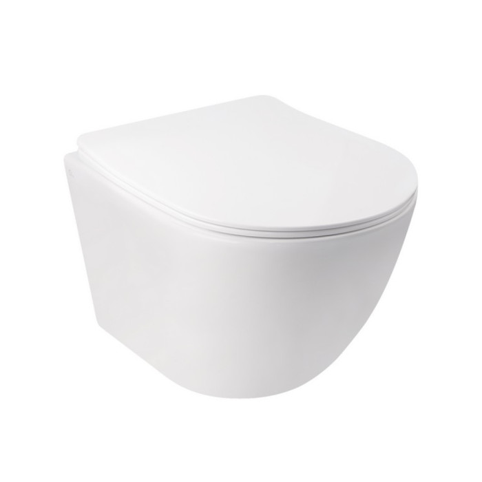 Інсталяція для унітазу 3 в 1 Qtap Nest + унітаз із сидінням Qtap Jay з панеллю змиву (QT07335176W0133M425M11V1146MB)