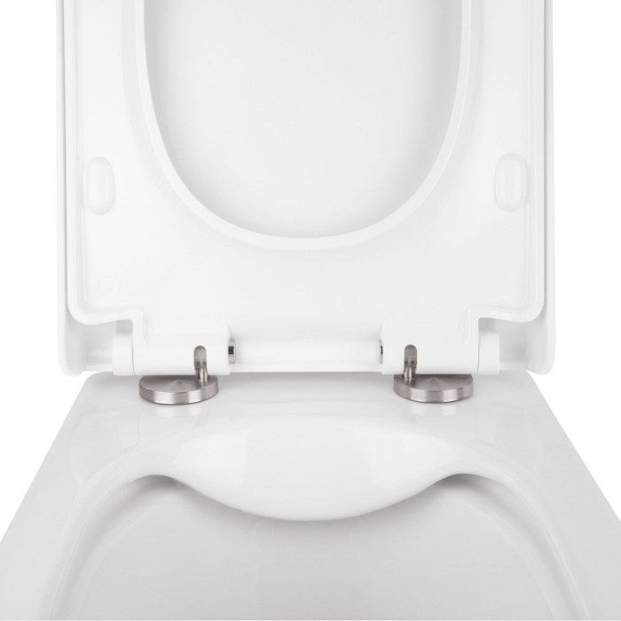 Інсталяція для унітазу 3 в 1 Qtap Nest + унітаз з сидінням, з панеллю змиву (QT1733052ERW0133M425M08V1384W)
