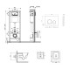 Комплект: Qtap Crow Ultra Quiet унітаз підвісний QT05335171W + Nest комплект інсталяції 4в1 (кругла клавіша Satin) QT0133M425 + M11111SAT