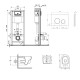 Установка для унитаза 4 в 1 Qtap Nest + унитаз с сиденьем Qtap Jay Ultra Quiet, с панелью смыва (QT07335177W45137)