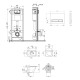 Установка для унитаза 4 в 1 Qtap Nest + унитаз с сиденьем Qtap Tern Ultra Quiet с панелью смыва (QT1733052EUQW45160)