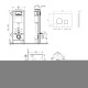 Комплект: Qtap Gemini Ultra Quiet подвесной унитаз QT2533076EUQMB+Nest комплект установки 4в1 (Клавиша круглая Black mat) QT0133M425+QT0111M11V1146MB