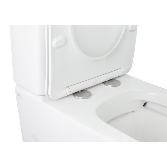 Унитаз-компакт Qtap Stork безобидковый с сиденьем Soft-close QT15222179W