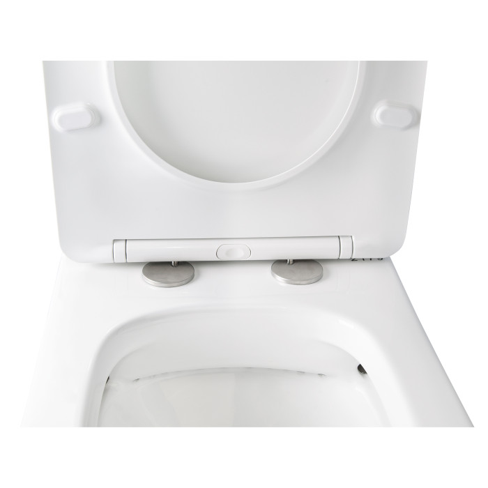 Унитаз-компакт Qtap Stork безобидковый с сиденьем Soft-close QT15222179W