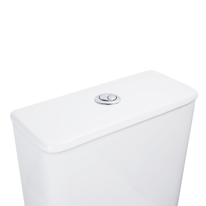 Унитаз-компакт Qtap Nando безобидковый с сиденьем Soft-close QT12221222AW