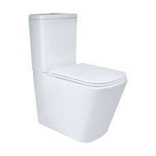 Унітаз підлоговий Qtap Tern Ultra Quiet безобідковий з сидінням Soft-Close QT17222175AUQ1W White