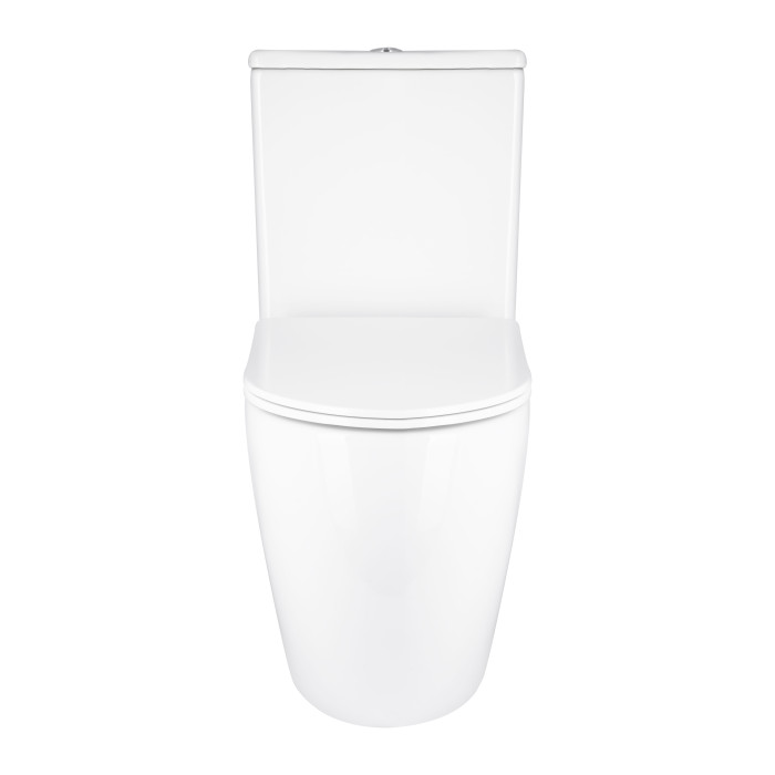 Унітаз підлоговий Qtap Grand Ultra Quiet безобідковий з сидінням Soft-close WHITE QT26228301W