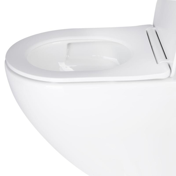 Унітаз підвісний Qtap Robin Mew безобідковий з сидінням Soft-close QT1333046EUQW