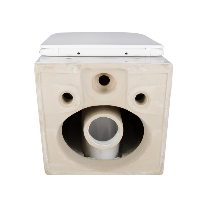 Унитаз подвесной Qtap Crow безобидковый с сиденьем Soft-close QT05335171W