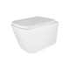 Унитаз подвесной Qtap Crow безобидковый с сиденьем Soft-close QT05335171W