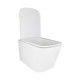 Унитаз подвесной Qtap Crow безобидковый с сиденьем Soft-close QT05335171W