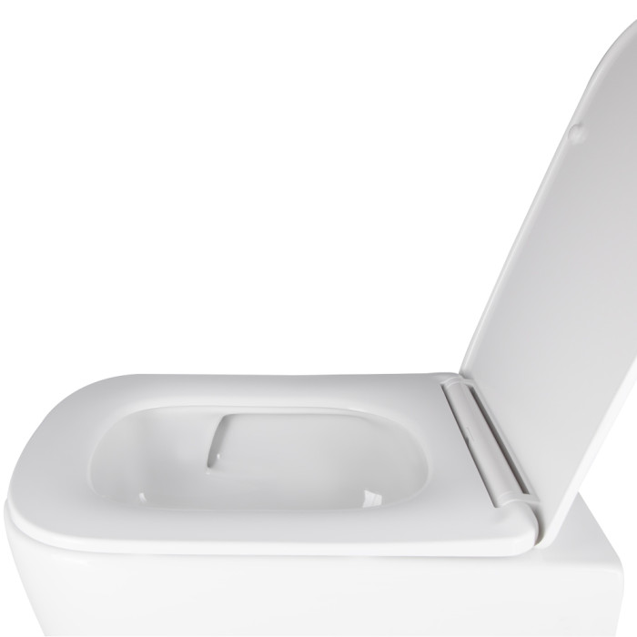 Унитаз подвесной Qtap Crow безобидковый с сиденьем Soft-close QT05335171W