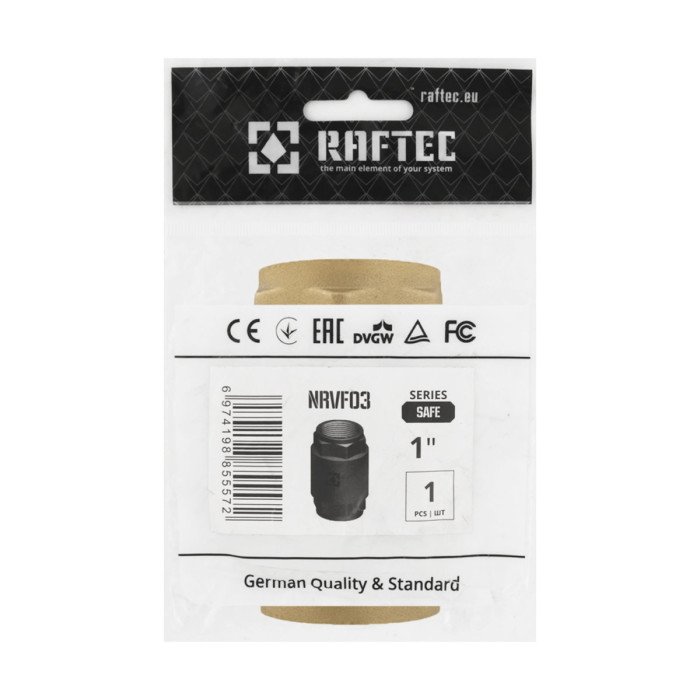 Зворотний клапан для води Raftec EUROPE DN25 1