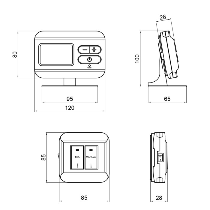 Суточный термостат Thermo Alliance ТА-2302 радіокерований (TA2301RF)