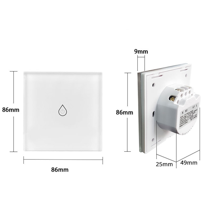 Контролер для водонагрівача Thermo Alliance (16А) з WiFi WS-EU-BW