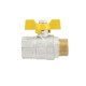 Кран шаровой Raftec YELLOW DN20 (3/4'') ЗВ бабочка GRB21