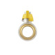 Кран шаровой Raftec YELLOW DN20 (3/4'') ЗВ бабочка GRB21