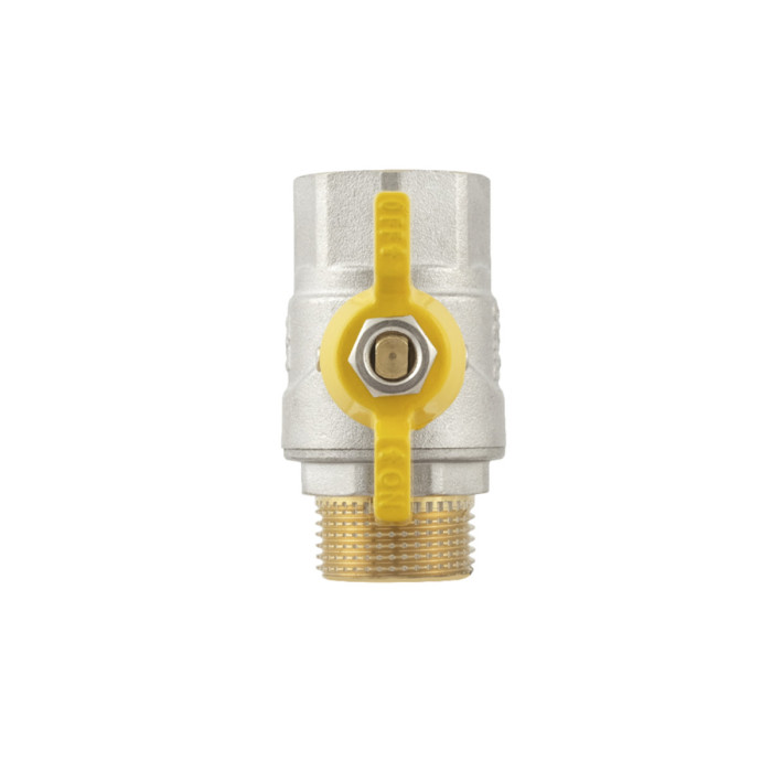 Кран шаровой Raftec YELLOW DN20 (3/4'') ЗВ бабочка GRB21