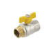 Кран шаровой Raftec YELLOW DN20 (3/4'') ЗВ бабочка GRB21