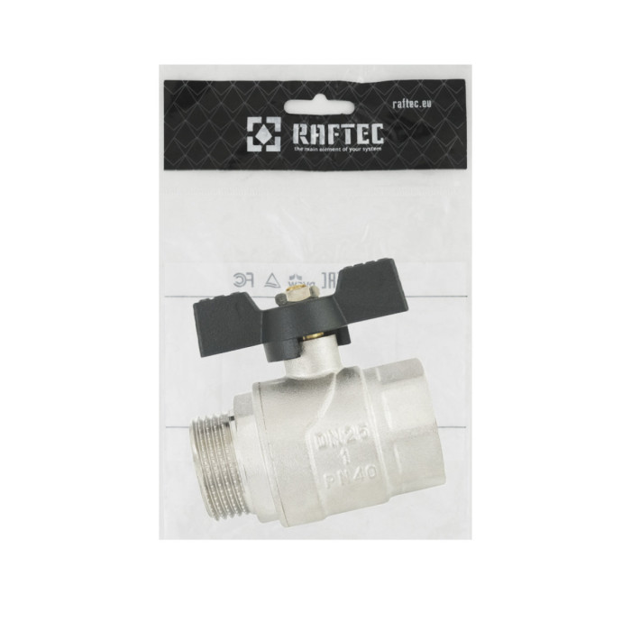 Кран шаровой Raftec BLACK PN40 ЗВ 1