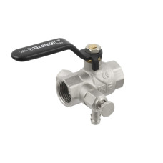 Кран кульовий з дренажем Raftec BLACK DN15 1/2