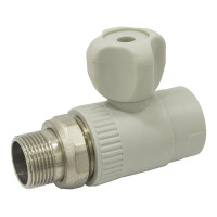 ASG Кран радиаторный прямой PPR PN20 ЗЗ 25мм 3/4