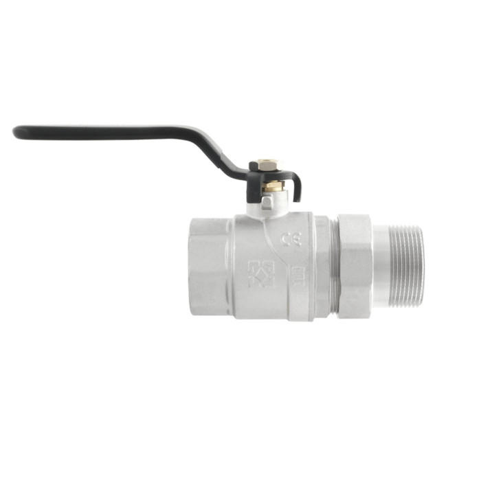 Кран кульовий з американкою Raftec BLACK PN20 ВН 1 1/2