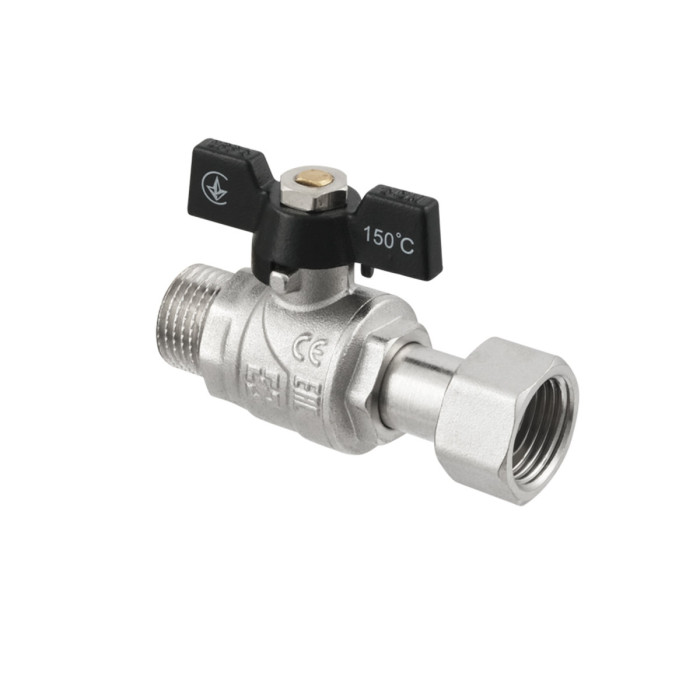 Кран прямой с накидной гайкой Raftec PN40 ВЗ 1/2