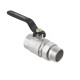 Кран кульовий з американкою Raftec BLACK PN20 ВН 1 1/2